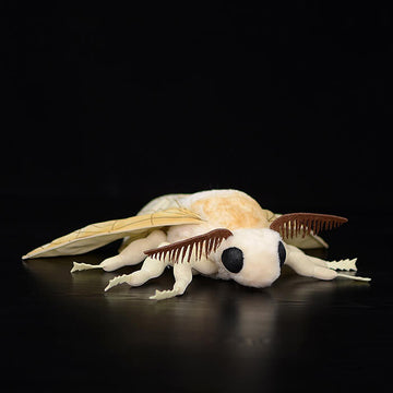 Realistic Domestic Silk Moth Stuffed Animal Plush Toy